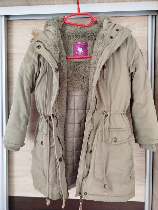 Kurtka parka zimowa Reserved khaki 122