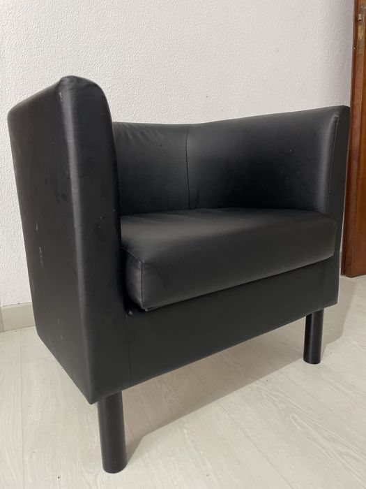 Poltrona de pele