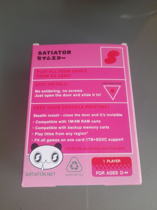 Sega Saturn - Satiator (ODE) c/ cartão sd de 64Gb