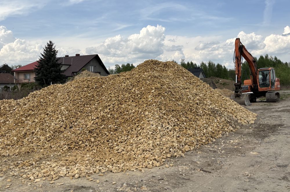 Kamień kruszywo TANIO dolomit 30-60 grube 63-180 czyste z transportem