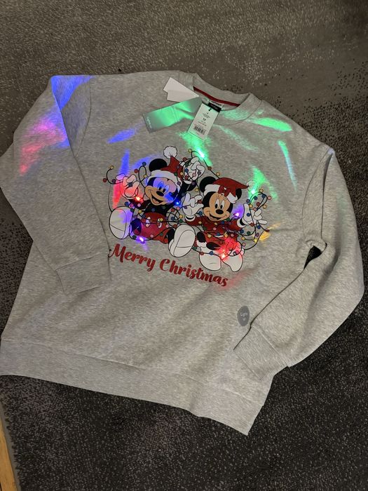 Bluza świąteczna Myszka Miki świecąca M