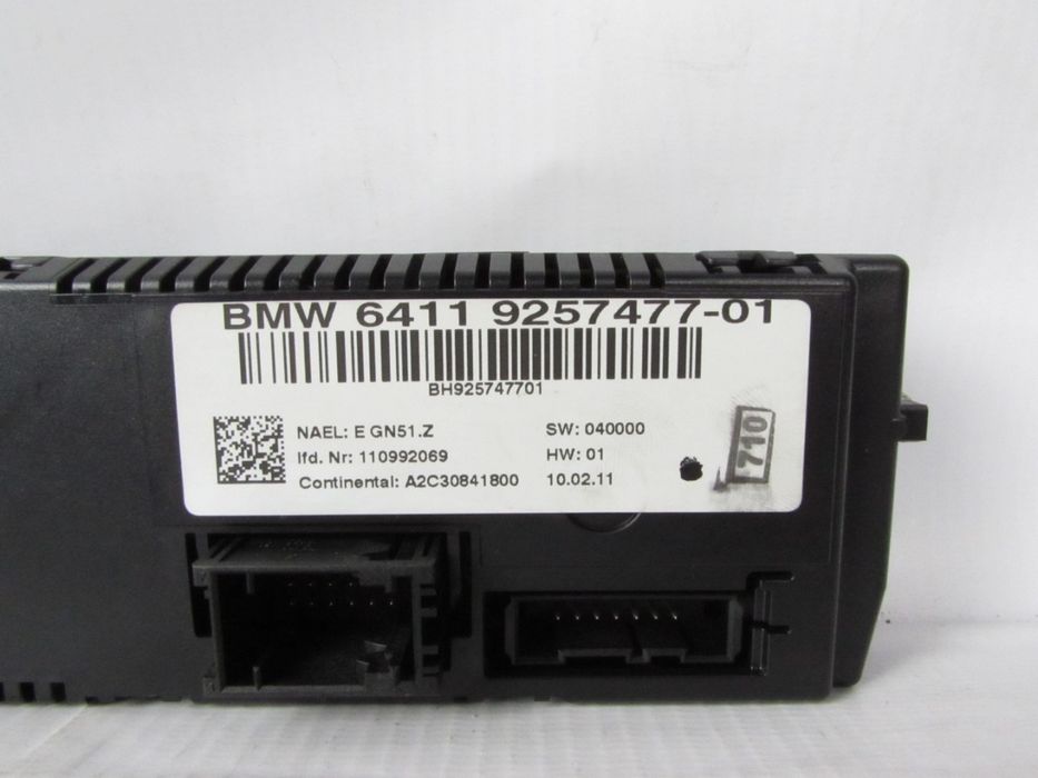 Painel Ac / Ar Condicionado Bmw 1 Ref: 64119257477