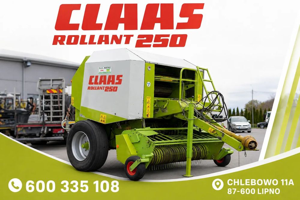 Claas CLAAS ROLLANT 250 Stan Idealny Posiadam wiele maszyn Prasa Ciągnik Rozrzutnik  Zadbana Polecam Sprawna Gotowa do pracy Posiadam wiele maszyn