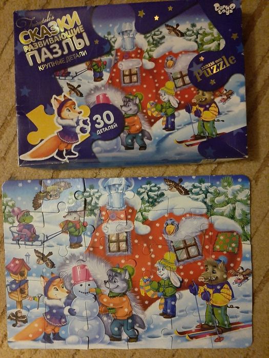 Пазлы Рукавичка сказки