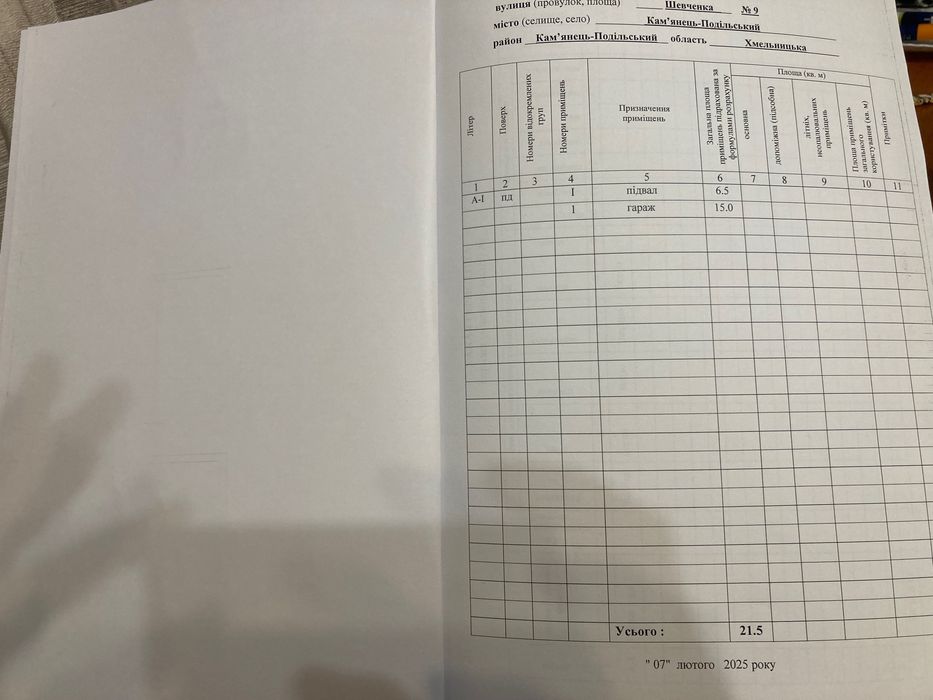 Гараж капітальний земельна ділянка