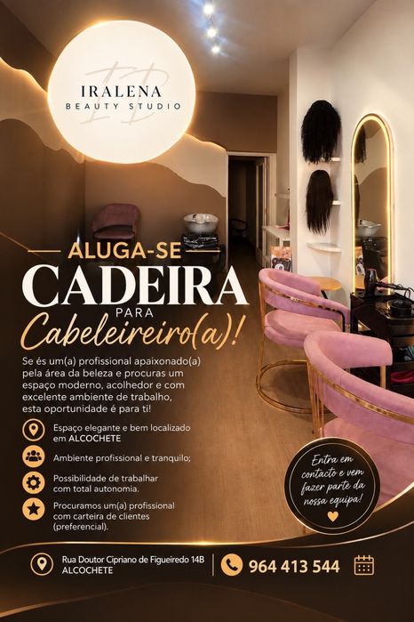 Aluguer de Cadeira e sala