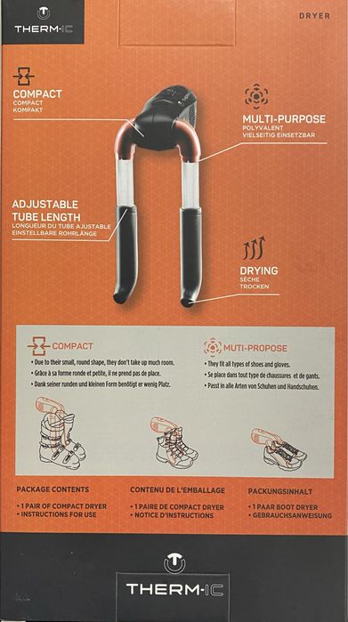 Secador de calçado e luvas Therm-ic Dryer V2 preto vermelho