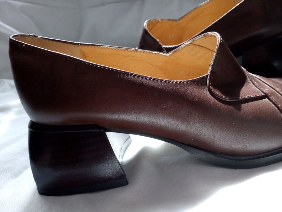 Skórzane eleganckie buty damskie w super cenie!