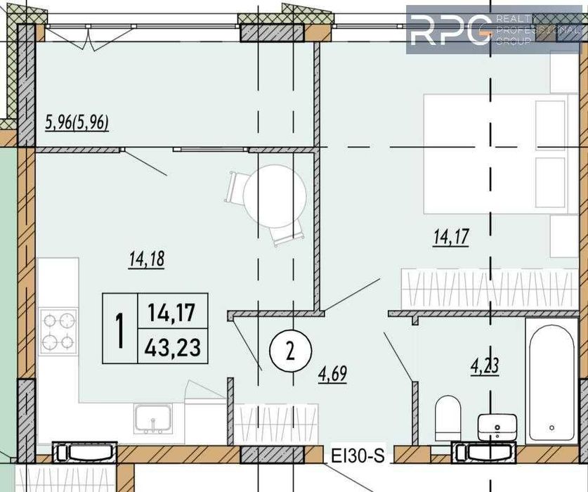 Без комісії.  43 м2 ЖК Нові Теремки Метро Іподром. Розтермінування.Тк