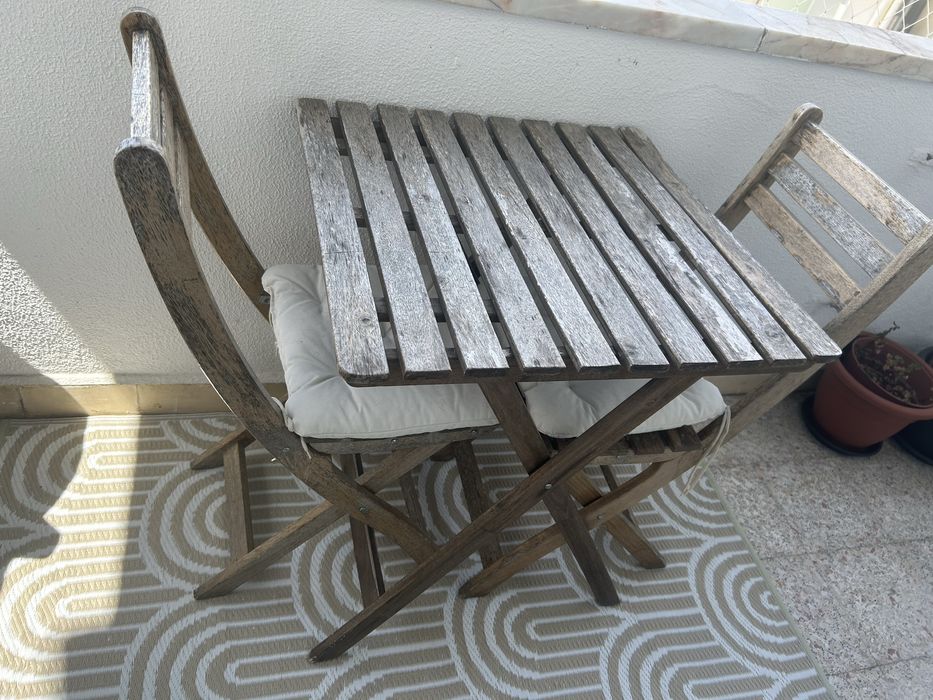 Conjunto varanda jardim