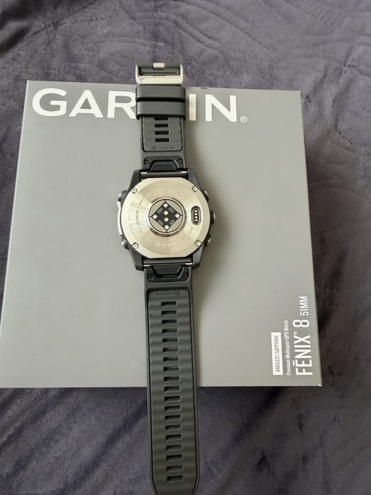 Смарт часы Garmin Fenix 8 51mm AMOLED Sapphire Titanium with Chestnut Leather Band