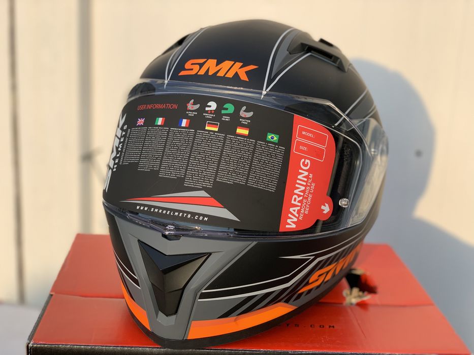 Kask motocyklowy SMK Adox rozmiar XL, Certyfikat EU, Promocja,wysylka!
