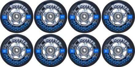 Kółka do rolek K2 Booster 8-pack 80mm + łożyska ILQ-7