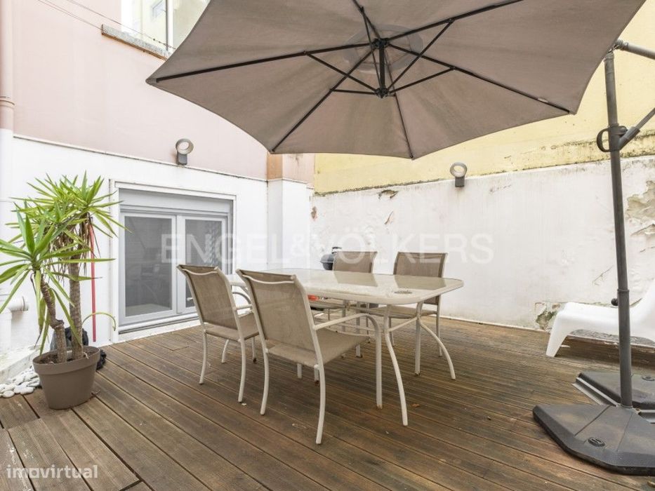 T1 único em Campo de Ourique com terraço amplo — Campo De Ourique, Lisboa