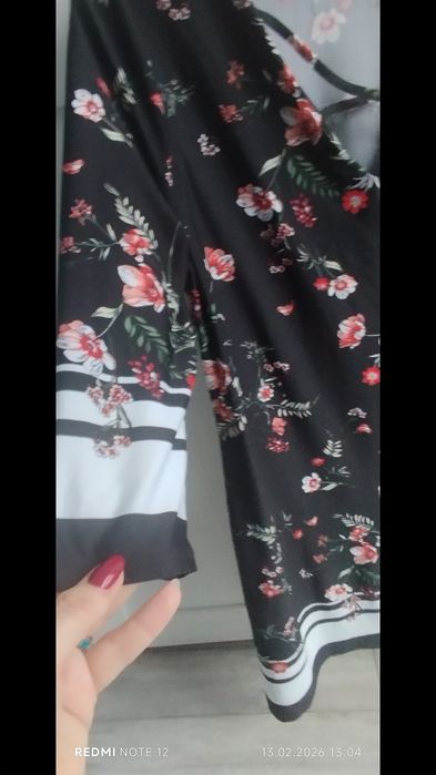 tunika sukienka w kwiaty