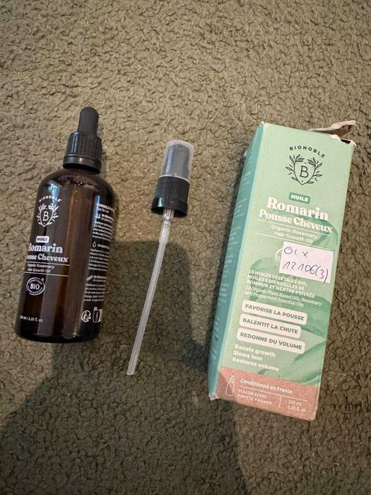 Organiczny olejek rozmarynowy wspomagający wzrost włosów 100ml 12106(3)