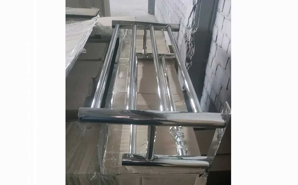 Полка для полотенец в ванную комнату, нержавеющая сталь, 026