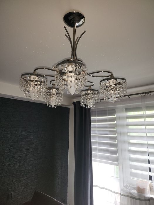 Lampa sufitowa  z krysztalkami