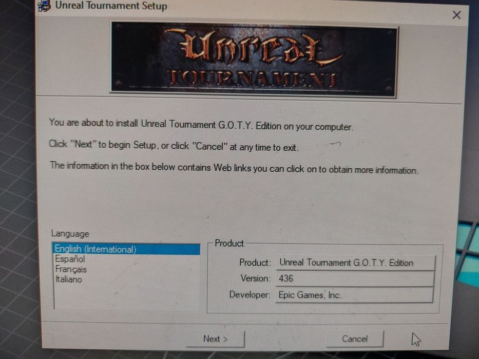 Jogo PC " Unreal Tournament - GOTY Edition 2 Discos " (Como Novo)