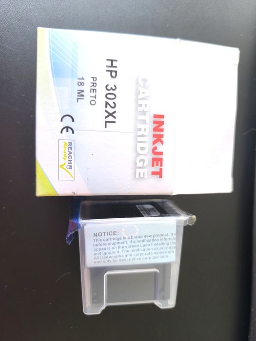 Cartucho / Tinteiro compatível HP 302 XL 18ml Preto selado