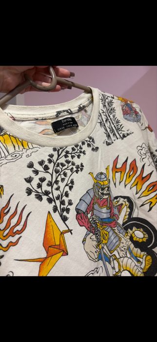 Bluzka meska biala roz. Xs