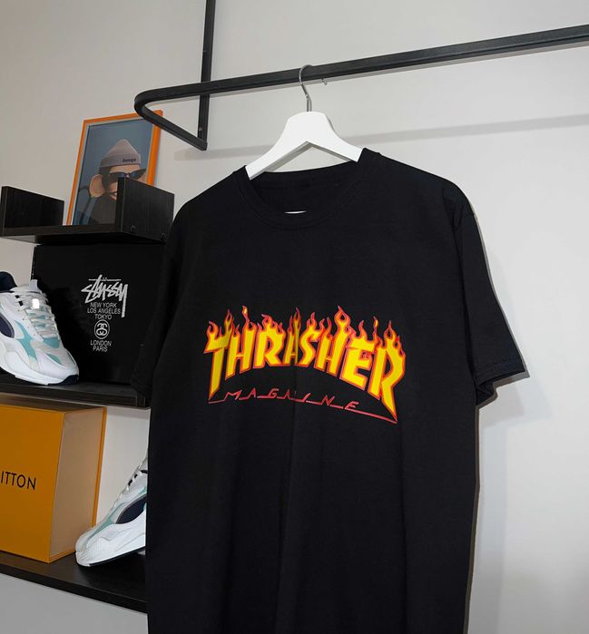 Футболка THRASHER (чорного кольору)