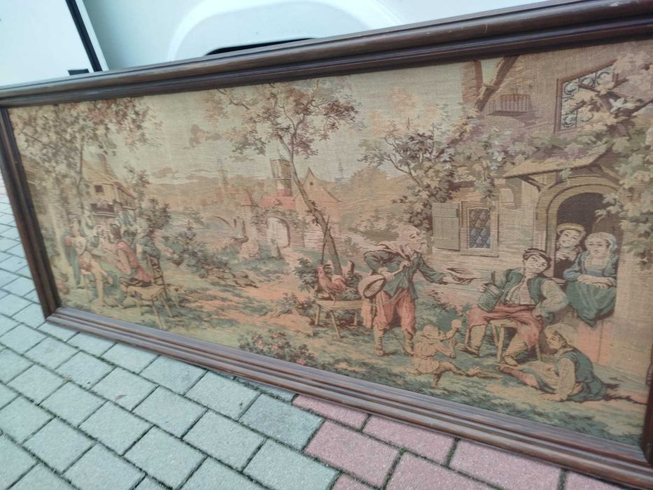 Piękny bardzo duży gobelin , wymiary 185x80 cm