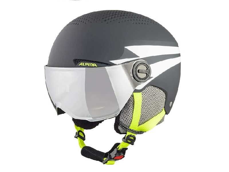 Шлем Шолом дитячий гірськолижний ALPINA ZUPO VISOR Q-LITE 51- 55 см