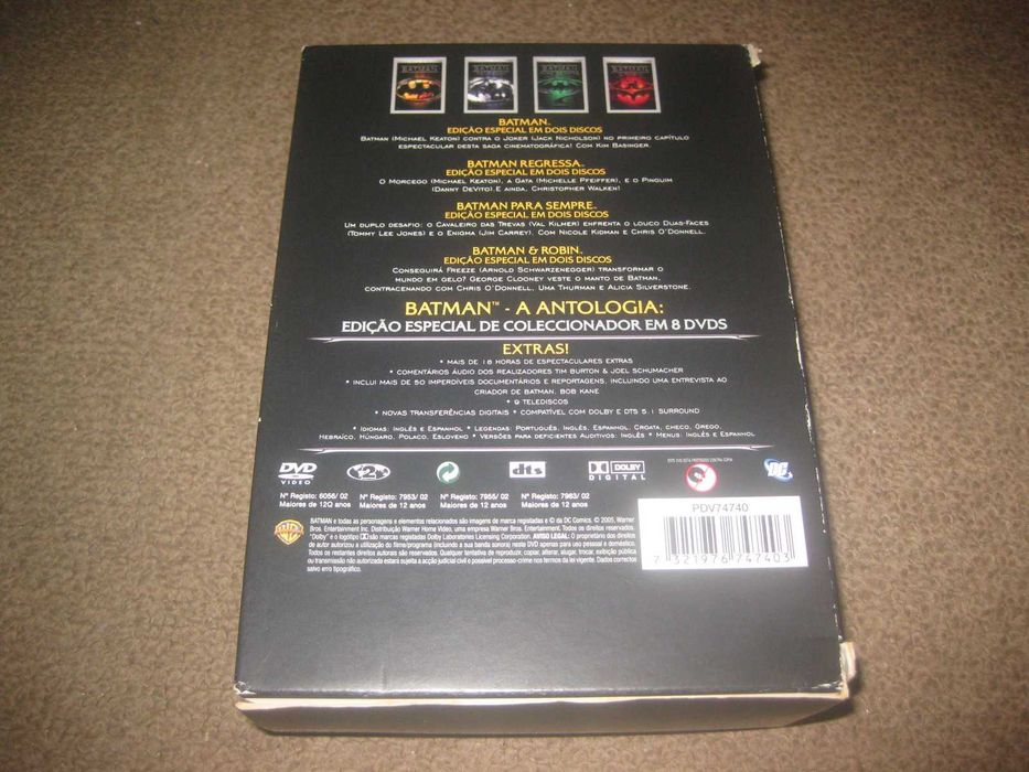 "Antologia Batman 1989/1997"Edição Especial de Colecionador com 2 DVDs