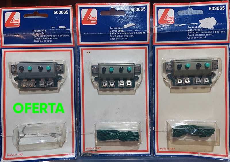 LIMA Painel de Botões Originais Modelismo Ferroviário: 2+1 de oferta