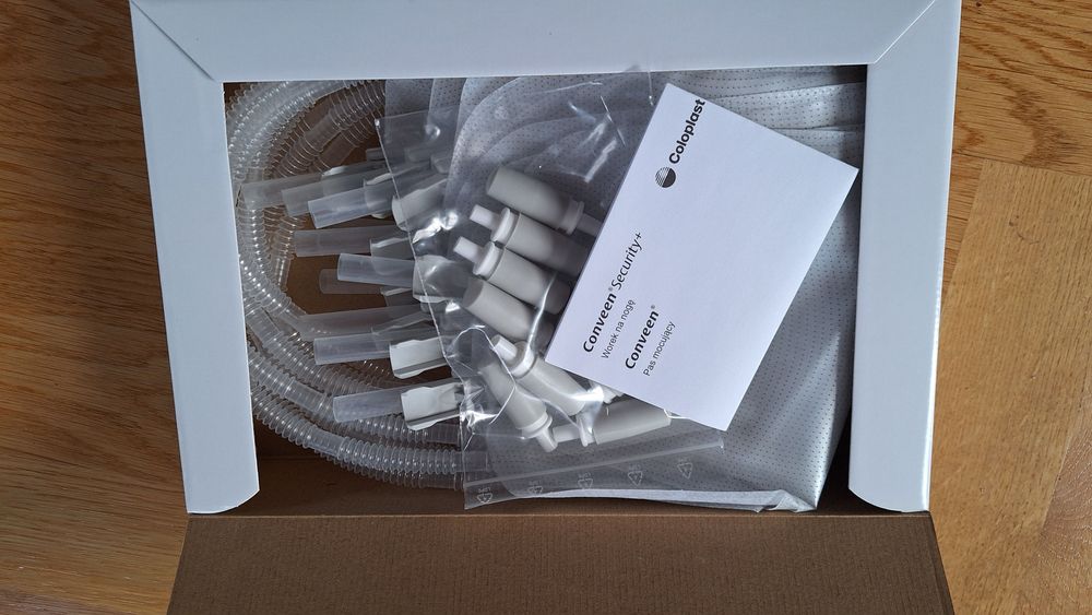 Cewnik 150 szt, Worek na mocz 70 szt. Coloplast