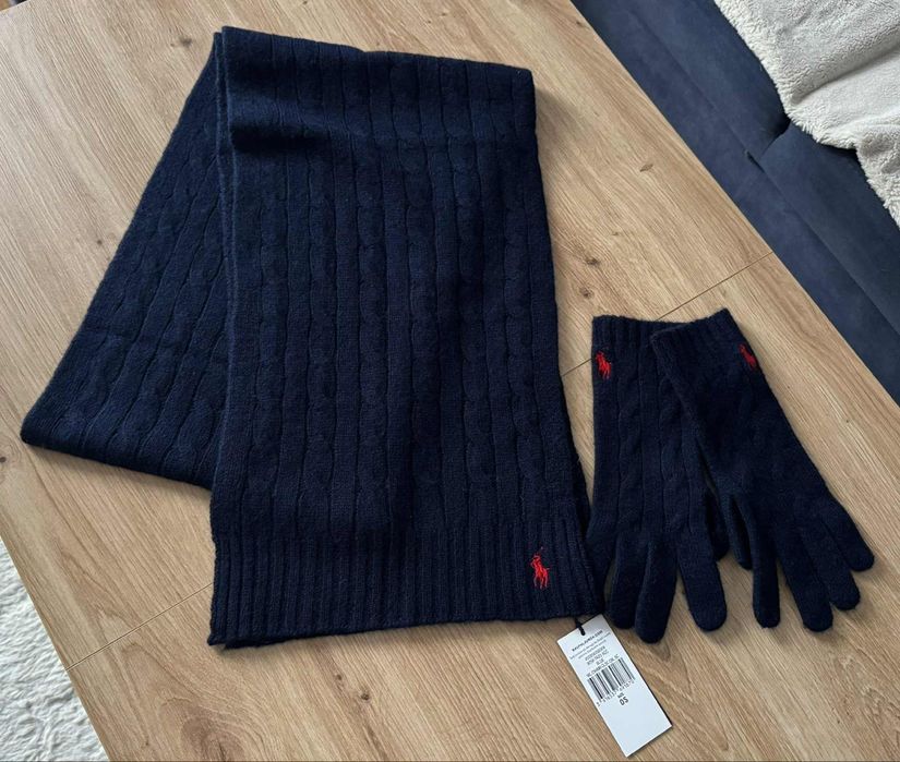 Czapka  rękawiczki Ralph Lauren