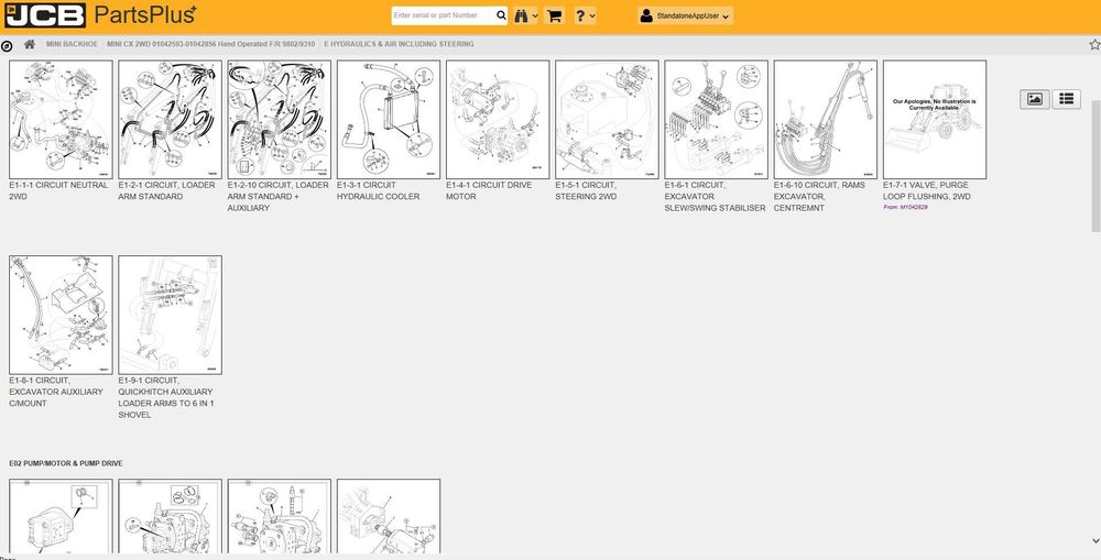 JCB PartsPlus+ / Instrukcje serwisowe 2019 - Full pomoc