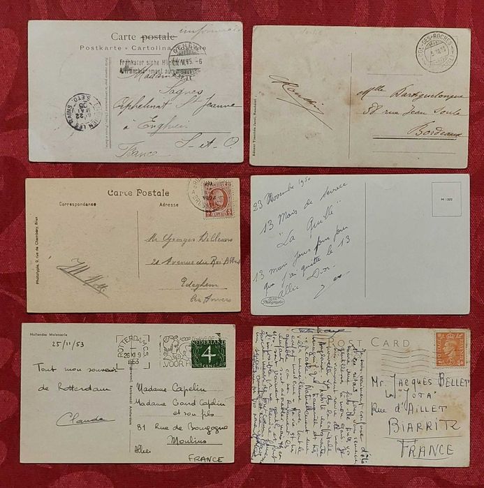 22 Postais ilustrados antigos