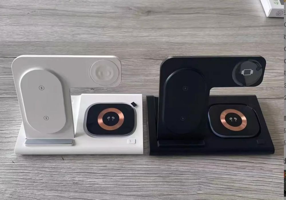 Бездротова зарядка 4 в 1 Apple Watch, Samsung Беспроводная Док-станция