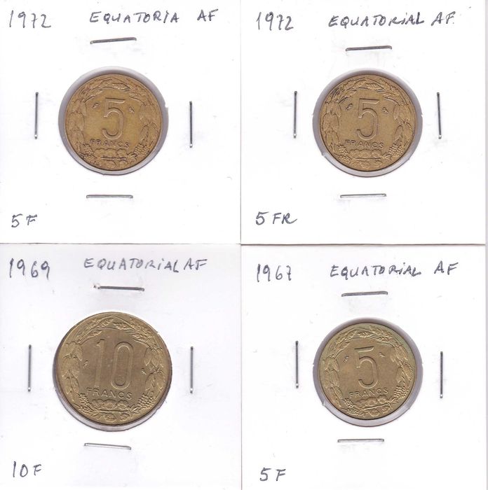 16 moedas África Equatorial 1958...1972