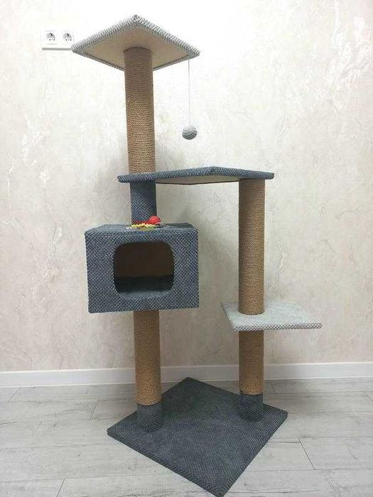 Домик когтеточка Игровой комплекс для кота дряпка кігтеточка будиночок