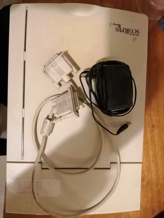 Scanner antigo a funcionar