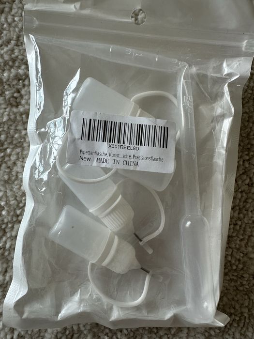 Garrafas de conta-gotas para cola