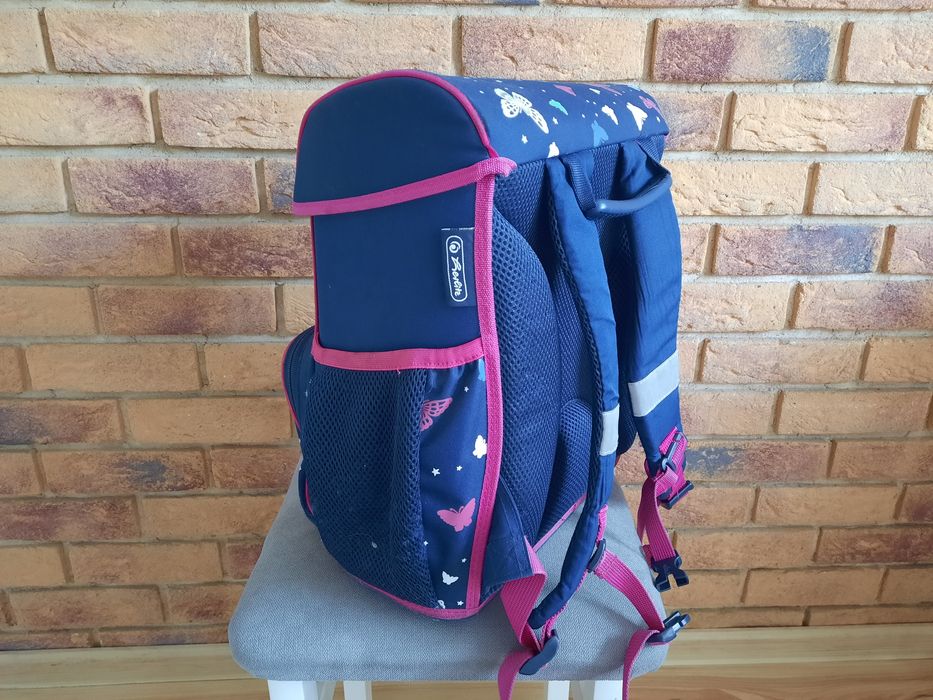Tornister plecak Herlitz dla dziewczynki dziewczęcy różowo-niebieski