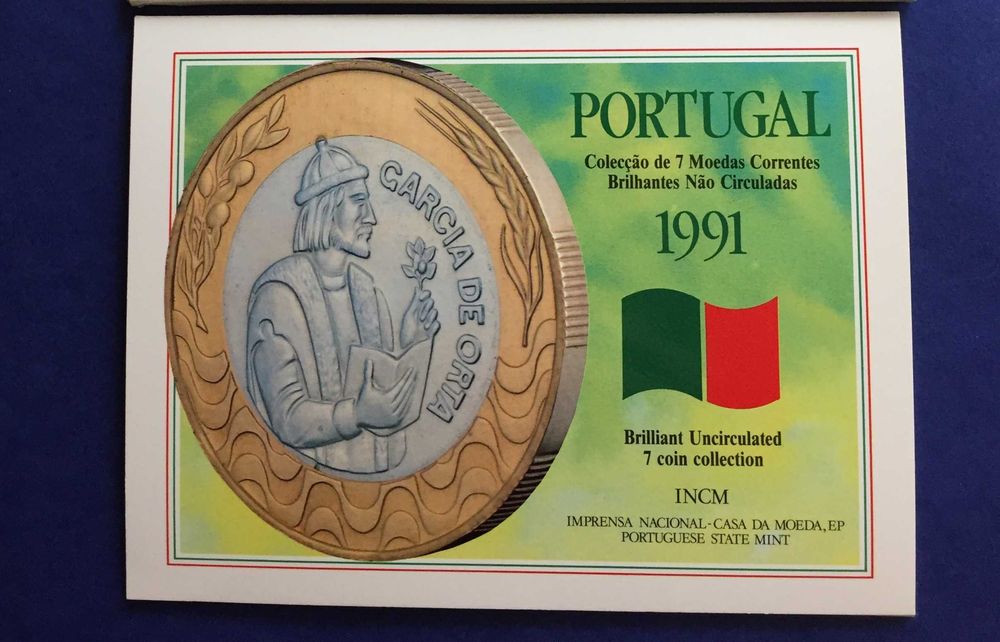 Moedas Portugal Série Anual BNC 1991