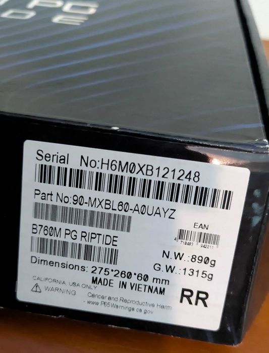 Материнська Плата Asrock B760 PG Riptide DDR5