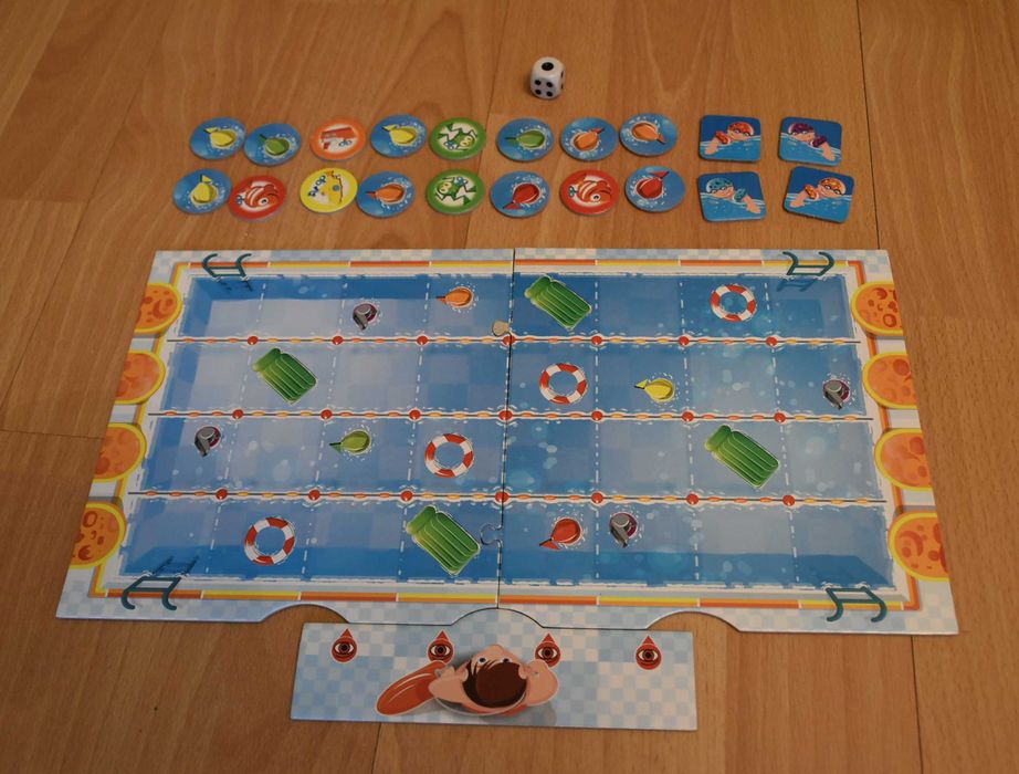 Basen, gra edukacyjna, dla dzieci od 4 lat, firma Trefl, 22x22x5 cm