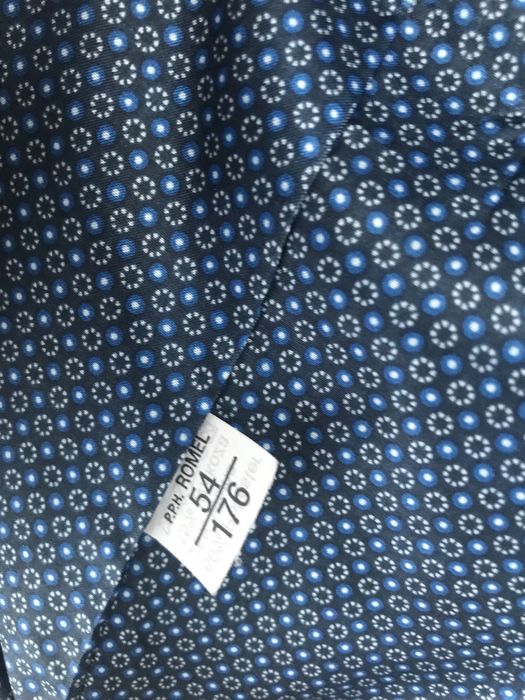 Granatowy Garnitur Męski