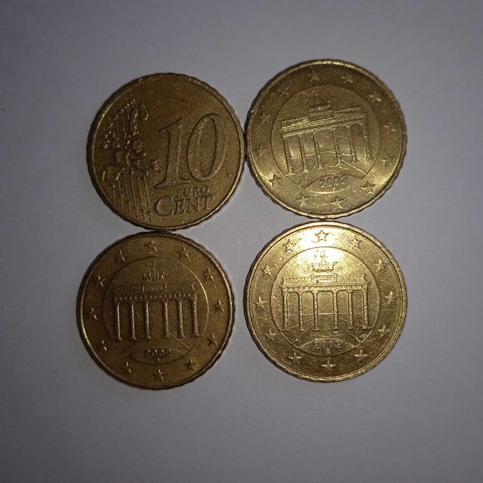 Vendo moedas raras de 10 centimos 2002 Alemanha