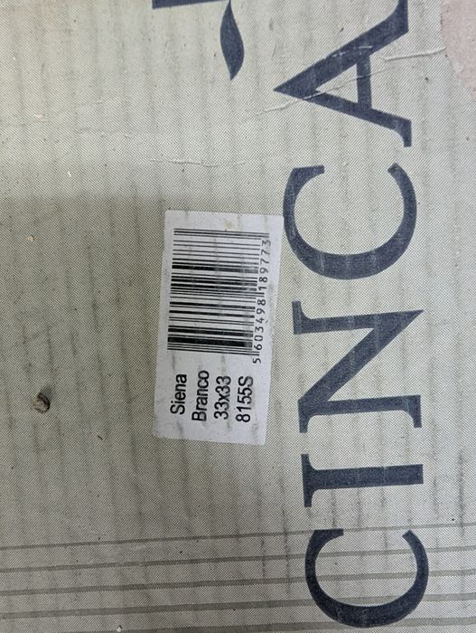 Pavimento Cinca Siena Branco 8155S - 4 caixas - 5,32m2