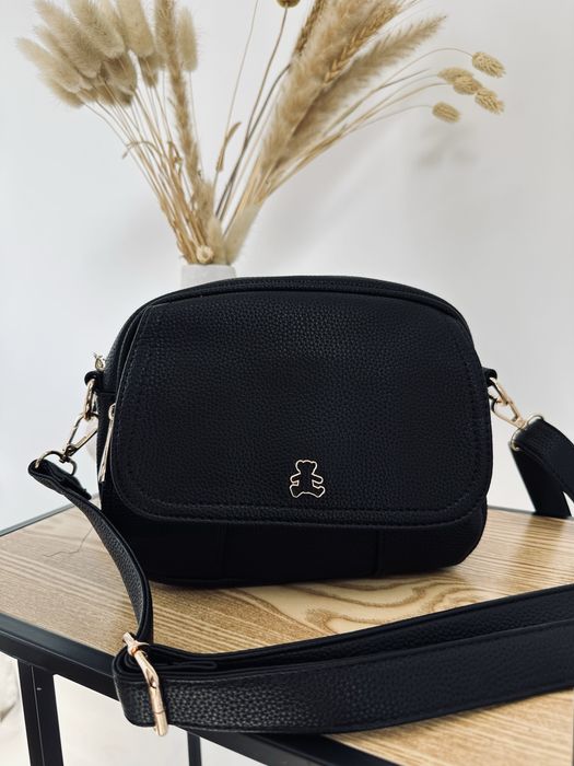 Nowa torebka damska miś lulu klapa czarna