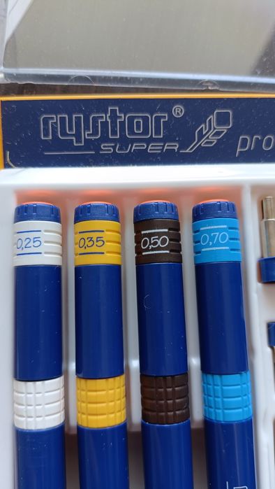 Rapidograf Rystor  0,25, 0,35, 0,50, 070mm - pisaki kreślarskie