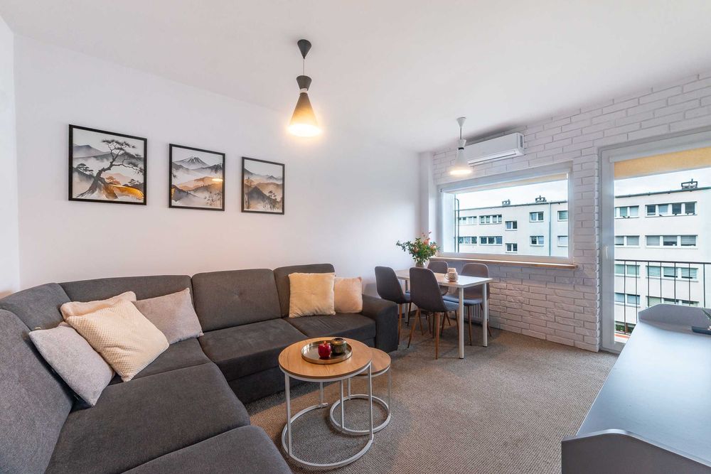 Ciche 2 pokoje w bloku | balkon | klimatyzacja | 37 m²