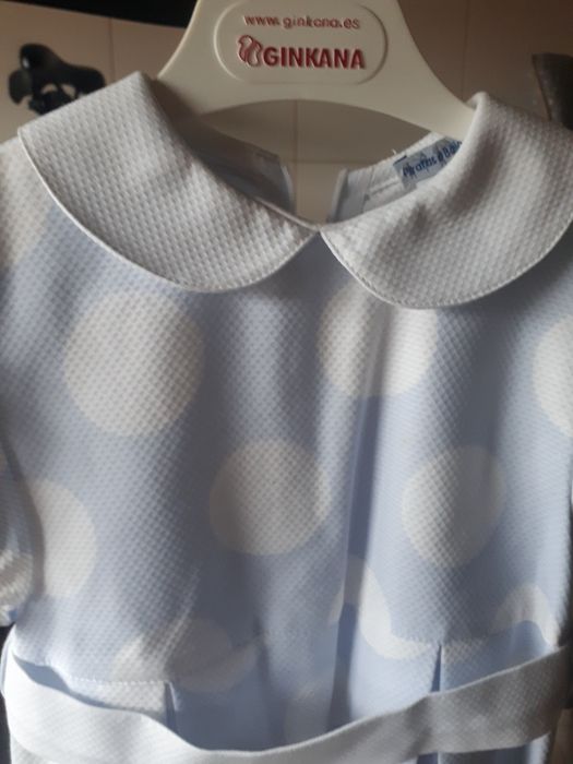 Vestido com etiqueta da piratas e bailarinas 6 anos